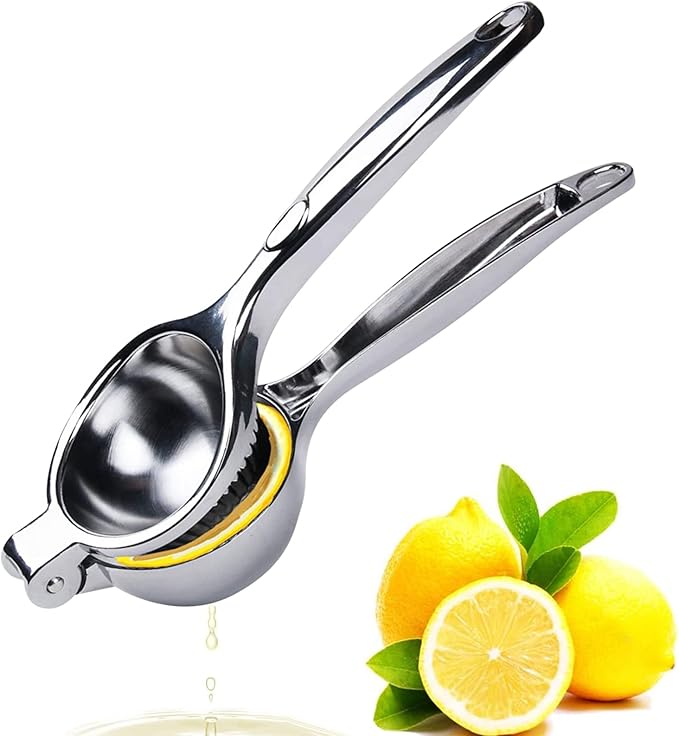 Relota 7 cm Zitronenpresse Handpresse, Zitruspresse Manuell, Anti-Ätzmittel, Durchmesser Lemon Squeezer, Schweres Saftpresse Manuell für Bar, Küche, Restaurant, Langlebig
